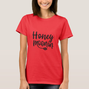 TRIXIE Retro 70er-Jahre Thema Honeymoonin' Braut T-Shirt