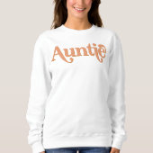 TRIXIE Retro 70er Themed Orange Groovy Auntie Sweatshirt (Vorderseite)