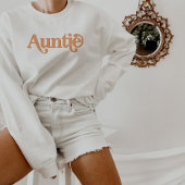 TRIXIE Retro 70er Themed Orange Groovy Auntie Sweatshirt