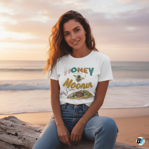TRIXIE Retro 70er-Themen-Hochzeitsreise-Braut T-Shirt