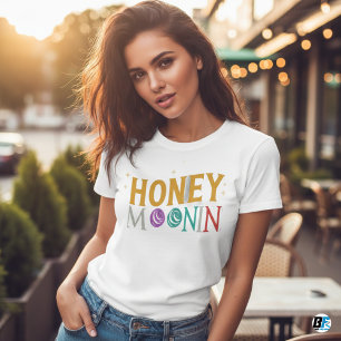 TRIXIE Retro 70er-Themen-Honeymoonin-Braut  T-Shirt