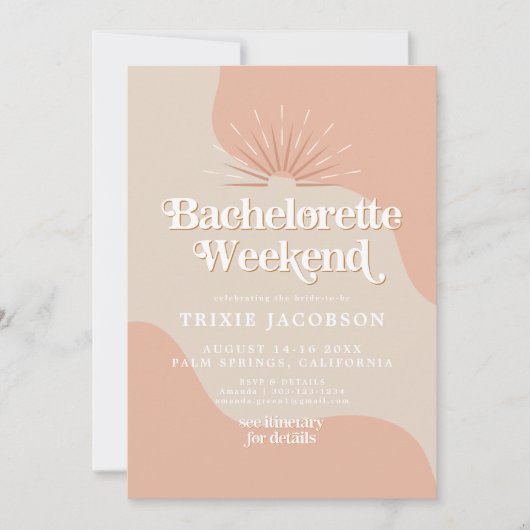 TRIXIE Retro 70's Disco Einladung (Vorderseite)