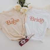 TRIXIE Retro 70's Themed Groovy Babe Bachelorette T-Shirt