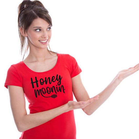 TRIXIE Retro 70's Themed Honeymoonin' Bride T-Shirt