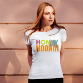 TRIXIE Retro 70's Themed Honeymoonin' Bride T-Shirt