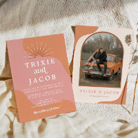 TRIXIE Retro Arched Foto Boho Groovy Wedding