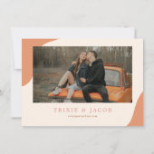 TRIXIE Retro Arted Foto Boho Save the Date Einladung (Rückseite)