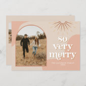 TRIXIE Retro Arted Foto Boho Weihnachtskarte Einladung (Vorne/Hinten)