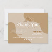 TRIXIE Retro Earth Tone Beige Business Danke Einladung (Vorderseite)
