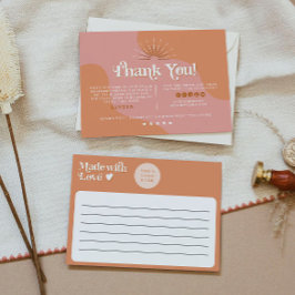 TRIXIE Retro Orange Pink 70er Unternehmen Vielen D Einladung