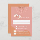 TRIXIE Retro Pink und Orange 70er UAWG Postkarte (Vorne/Hinten)