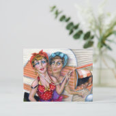 Trixie Schwestern: Die rosa Trailer-Serie Postkarte (Stehend Vorderseite)