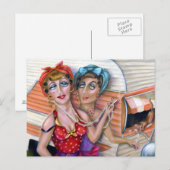 Trixie Schwestern: Die rosa Trailer-Serie Postkarte (Vorne/Hinten)