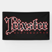 Trixster Skateboard-Fahne Banner (Horizontal)