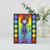 Trixy Pixie Stick Rainbow Circus Freak Postkarte (Stehend Vorderseite)