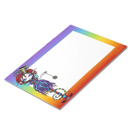 Trixy Pixie Stick Sideshow Circus BIG Notepad Notizblock (angewinkelt)