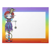 Trixy Pixie Stick Sideshow Circus BIG Notepad Notizblock (Vorderseite)
