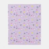 TRK - Lila Muster Fleecedecke (Vorderseite)