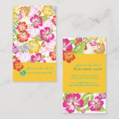 TRO-BOLD TROPISCHE BLUME, HIBISKUS VISITENKARTE (Vorne/Hinten)