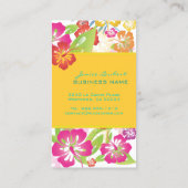 TRO-BOLD TROPISCHE BLUME, HIBISKUS VISITENKARTE (Rückseite)