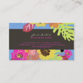 TRO-BOLD TROPISCHE BLUME/HINTERGRUND VISITENKARTE (Rückseite)