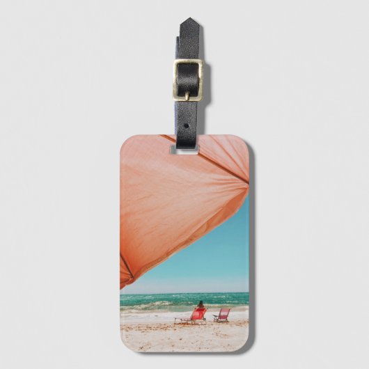 Trocadero Playa - Marbella - Spanien Gepäckanhänger (Vorderseite Vertikal)