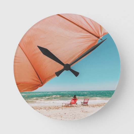 Trocadero Playa - Marbella - Spanien Runde Wanduhr (Vorderseite)