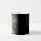 Trocal Christmas Hawaiian Santa Xmas Lights Palm T Kaffeetasse (Vorderseite Links)