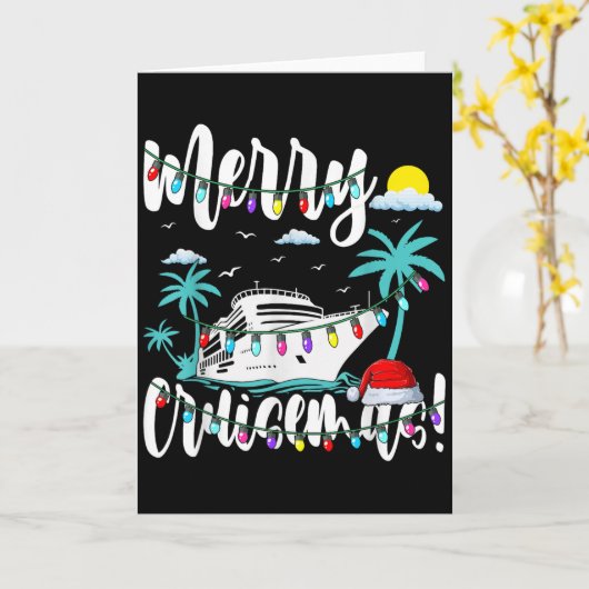 Trocal Heartbeat Christmas Cruise Merry Cruisemas Karte (Gelbe Blume)