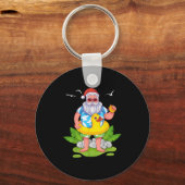 Trocal Summer Funny Hawaiian Santa Claus Christmas Schlüsselanhänger (Vorderseite)