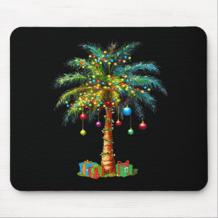 Trocal Weihnachten Hawaiianischer Santa Xmas Licht Mousepad