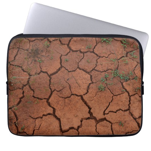 trocken, gebrochen laptopschutzhülle (Vorderseite)