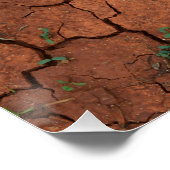 trocken, gebrochen poster (Ecke)