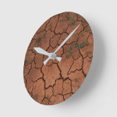trocken, gebrochen runde wanduhr (Winkel)