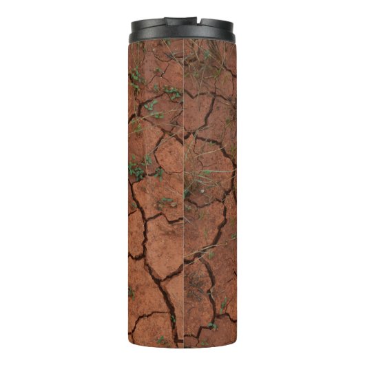 trocken, gebrochen thermosbecher (Rückseite)