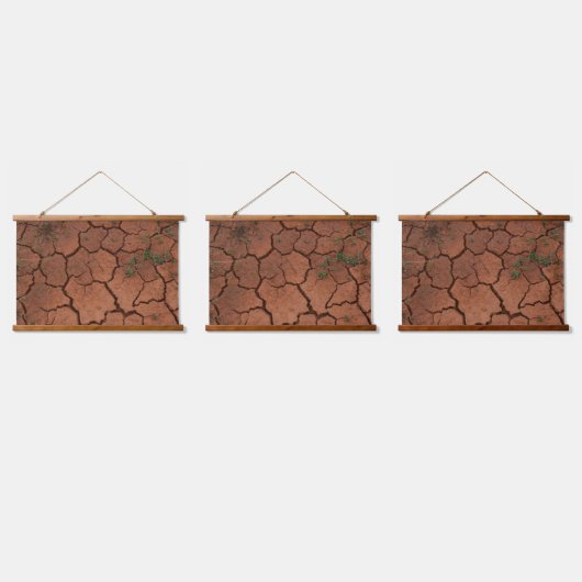trocken, gebrochen wandteppich mit holzrahmen (Dreifach)
