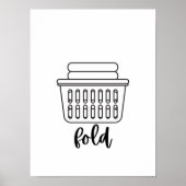 Trocken gezogene Wiederholpostken waschen Poster (Vorne)