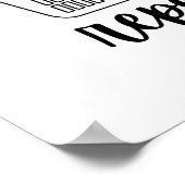 Trocken gezogene Wiederholpostken waschen Poster (Ecke)