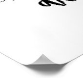 Trocken gezogene Wiederholpostken waschen Poster (Ecke)