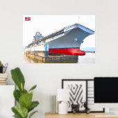 TROCKEN SIE DOCK! - US-Marineschiffe Poster (Heimbüro)