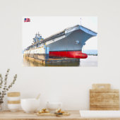 TROCKEN SIE DOCK! - US-Marineschiffe Poster (Küche)