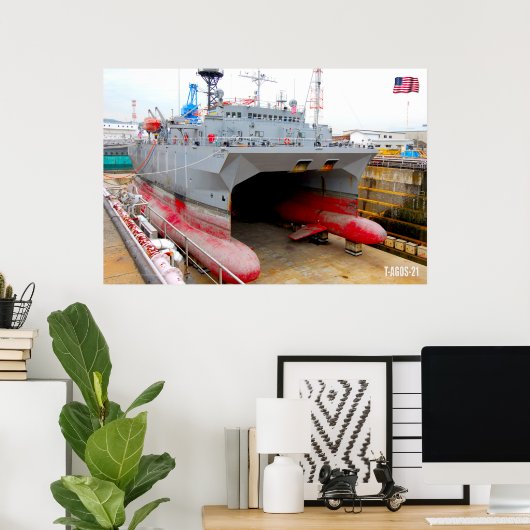 TROCKEN SIE DOCK! - US-Marineschiffe Poster (Heimbüro)