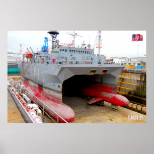 TROCKEN SIE DOCK! - US-Marineschiffe Poster