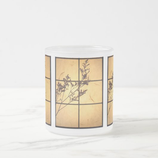 Trockenabfälle auf Reißpapier Mattglastasse (Mittel)