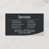 Trockenbau-Service-Profi Visitenkarte (Rückseite)
