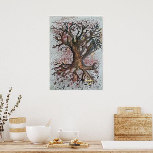 Trockenbaum Poster (Küche)