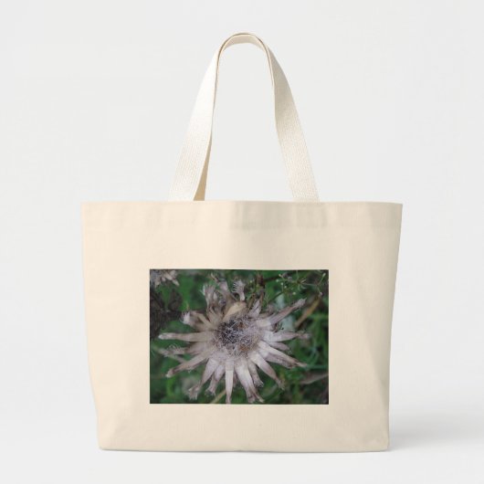 Trockenblumenstern Jumbo Stoffbeutel (Vorne)