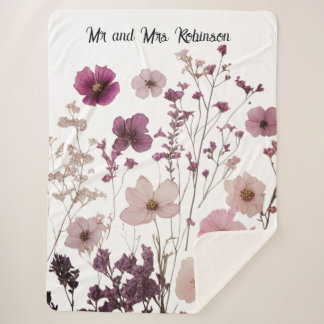 Trockendecke aus gepressten Blume Sherpadecke