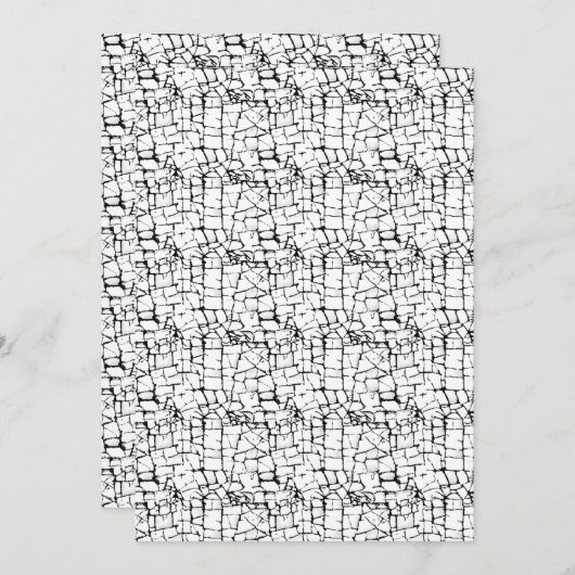 Trockendesign Fünfzehn Feiertagskarte (Vorne/Hinten)