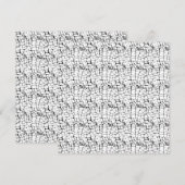 Trockendesign Fünfzehn Feiertagskarte (Vorne/Hinten)